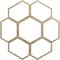 Ekena Millwork Florin Wood Fretwork Pierced Ceiling Medallion, Hickory, 24"OD x 8 1/2"ID x 3/8"T CMWP24X24X0375FOHI - alternate 1